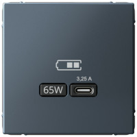Розетка USB для быстрой зарядки, тип C 65Вт, Грифель, ArtGallery SE GAL000727