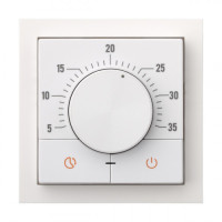 Терморегулятор теплого пола механический, Белый, Rikkett 32234 WT