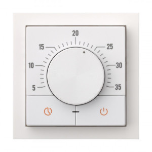 Терморегулятор теплого пола механический, Белый, Rikkett 32234 WT