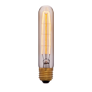 Ретро лампа накаливания T30-140 F7 40Вт Е27, золотистая Sun Lumen 051-958