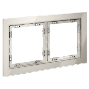 Рамка 2 местная, стекло, Кашемир, Voltum S70 VLS110203