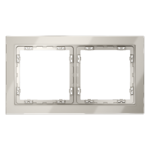 Рамка 2 местная, стекло, Кашемир, Voltum S70 VLS110203