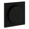 Лицевая панель для диммера поворотно-нажимного, Черный матовый, S70 Voltum VLS002008
