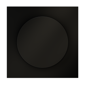 Лицевая панель для диммера поворотно-нажимного, Черный матовый, S70 Voltum VLS002008