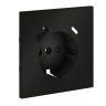 Лицевая панель для розетки с З/К и шторками, с USB A+C, Черный матовый, S70 Voltum VLS001008 Лицевая панель для розетки с З/К и шторками, с USB A+C, Черный матовый, S70 Voltum VLS001008