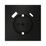 Лицевая панель для розетки с З/К и шторками, с USB A+C, Черный матовый, S70 Voltum VLS001008 Лицевая панель для розетки с З/К и шторками, с USB A+C, Черный матовый, S70 Voltum VLS001008