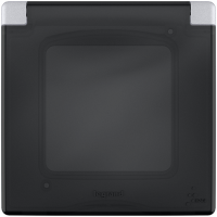 Рамка 1 местная, герметичная IP44 с крышкой, алюминий,  INSPIRIA Legrand 673922