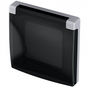 Рамка 1 местная, герметичная IP44 с крышкой, алюминий,  INSPIRIA Legrand 673922