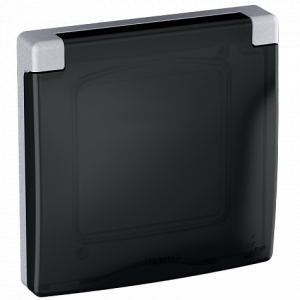 Рамка 1 местная, герметичная IP44 с крышкой, алюминий,  INSPIRIA Legrand 673922