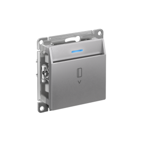 Выключатель карточный для гостиниц с подсветкой, Алюминий, AtlasDesign SE ATN000314