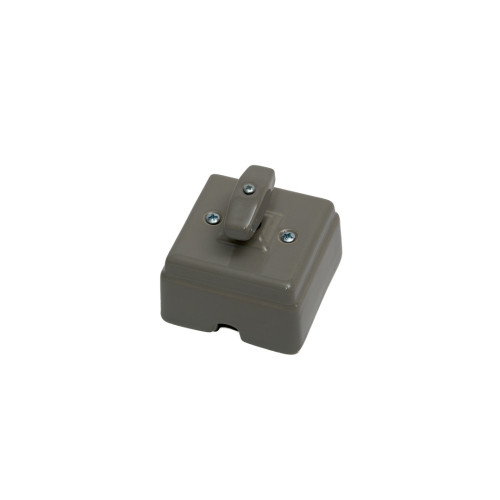 Выключатель керамический 1 кл. (2 положения), Серый, Кром Interior Electric ВПКК/05