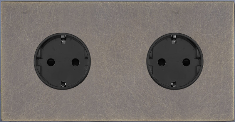 Розетка 2-ая с З/К (внутренний монт.), Антик, Bilbao Salvador SJAN66A6A11