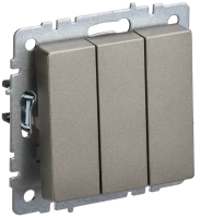Выключатель 3 кл., Шампань, Brite IEK BR-V30-0-10-K37
