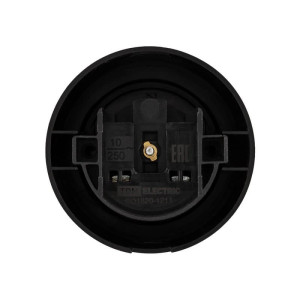 Ретро розетка пластик без 3/К, Черный, Виви TDM ELECTRIC SQ1820-1211