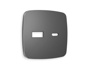 Лицевая панель розетки USB для быстрой зарядки тип A+C, Антрацит серый, OMEGA Quant Ambrella Volt OP6610