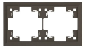 Рамка 2 местная, Капучино, Classic Rikett 35920 CP
