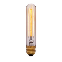 Ретро лампа накаливания T30-185 F7 40Вт Е27, золотистая Sun Lumen 053-747