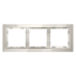 Рамка 3 местная, стекло, Кашемир, Voltum S70 VLS110303
