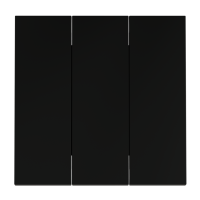 Клавиши для выключателя 3-кл, Черный матовый, S70 Voltum VLS000508