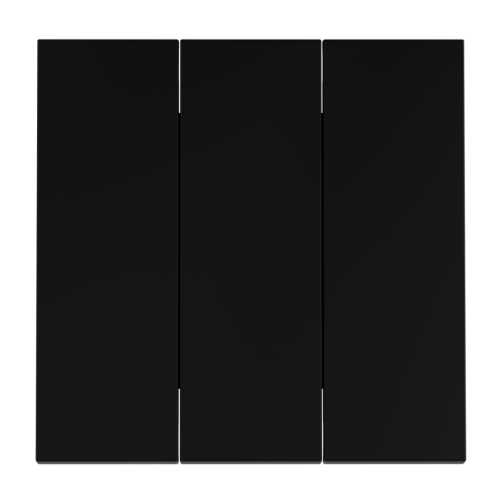 Клавиши для выключателя 3-кл, Черный матовый, S70 Voltum VLS000508