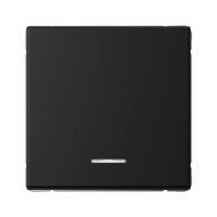 Кнопка без фиксации 1 кл. с подсв., Карбон, ArtGallery SE GAL001016