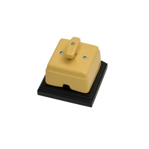 Выключатель керамический 1 кл. (2 положения), Песочный, Кром Interior Electric ВПКК/04