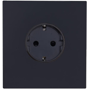 Розетка с З/К (внутренний монт.), Черный, Bilbao Salvador SJAN13A1A10