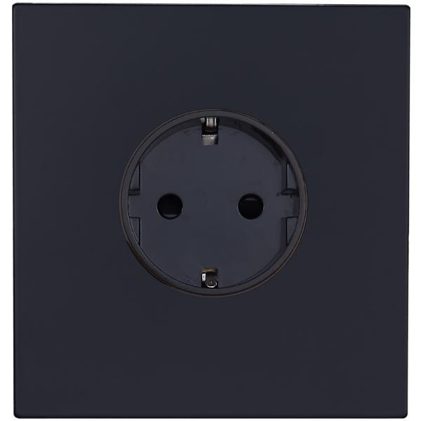 Розетка с З/К (внутренний монт.), Черный, Bilbao Salvador SJAN13A1A10