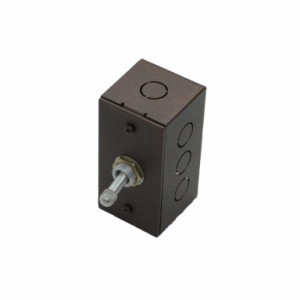 Выключатель тумблерный 1 кл. проходной 82X41X40., Состаренный металл, Villaris-Loft 824122-1ТВ