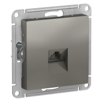 Розетка телефонная RJ11, Сталь, AtlasDesign SE ATN000981