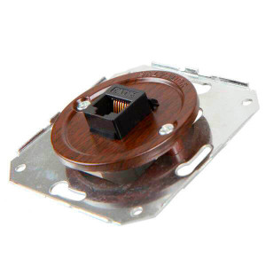 Розетка компьютерная RJ45 (внутренний монт.), Вишня, Salvador CL.INT.CH