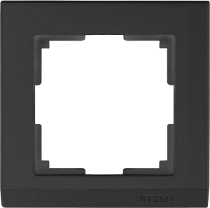 Рамка 1 местная пластик, Чёрный, Stark Werkel WL04-Frame-01-black (W0011808)