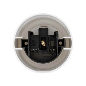 Ретро розетка пластик с 3/К, Белый, Виви TDM ELECTRIC SQ1820-1012