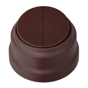 Выключатель кнопочный 2 кл., Шоколад, серия Ретро, Bylectrica А510-2202