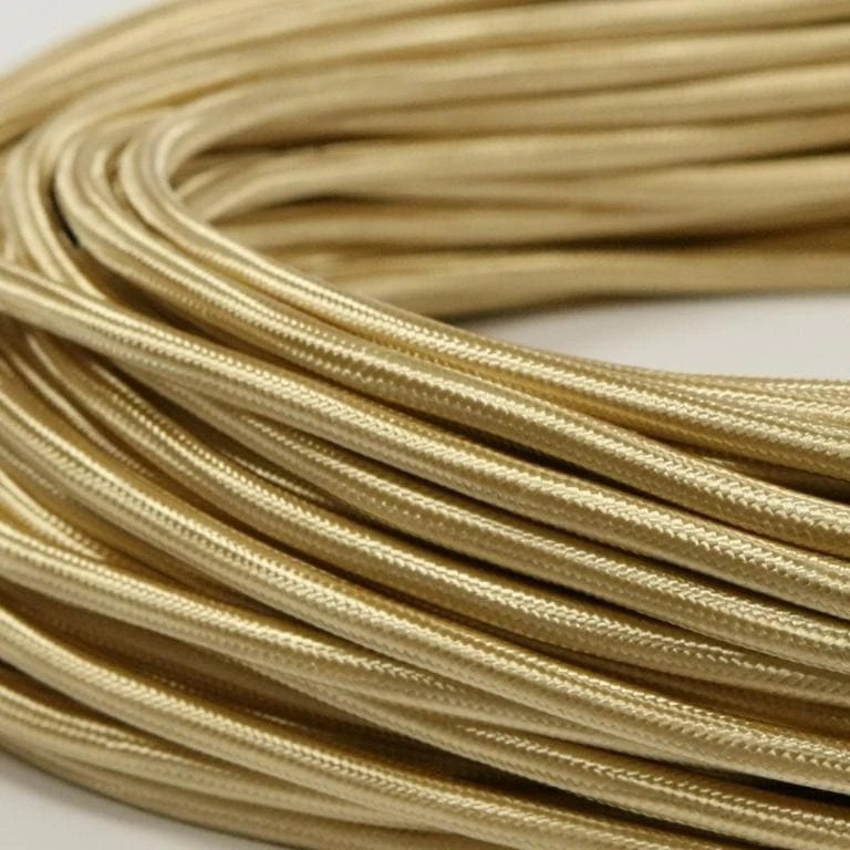 Ретро кабель круглый 2x0,75 Бронза, Edisel ПДК (1 метр)