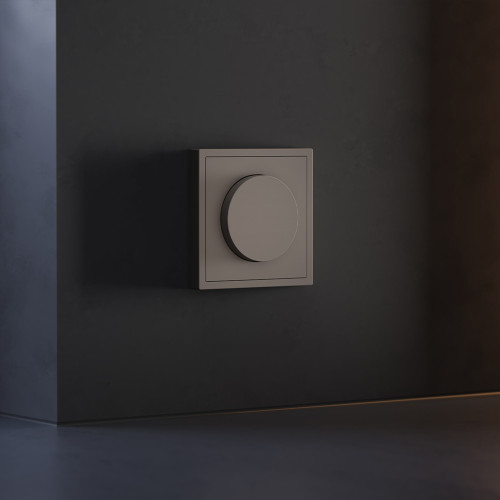 Лицевая панель для диммера поворотно-нажимного, Капучино, S70 Voltum VLS002014