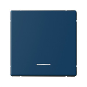 Кнопка без фиксации 1 кл. с подсв., Аквамарин, ArtGallery SE GAL001116