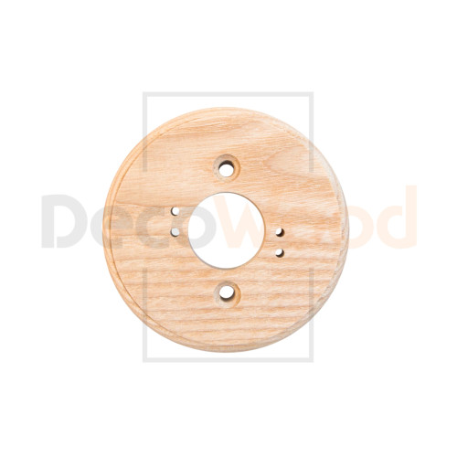 Накладка 1 местная деревянная на бревно D320 мм, ясень без тонировки, DecoWood ОМР1-320