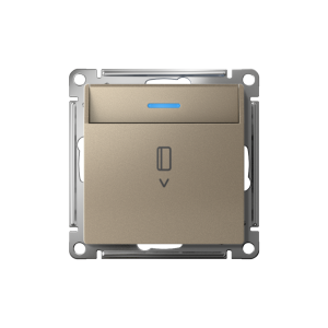 Выключатель карточный для гостиниц с подсветкой, Шампань, AtlasDesign SE ATN000514