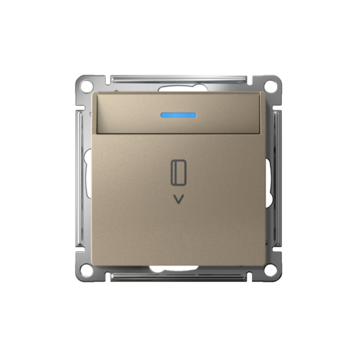 Выключатель карточный для гостиниц с подсветкой, Шампань, AtlasDesign SE ATN000514