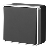 Выключатель 1 кл., Черный/хром, Gallant Werkel W5010035