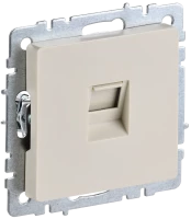 Розетка компьютерная RJ45 Cat. 5e, Бежевый, Brite IEK BR-K10-1-K10