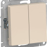 Кнопка без фиксации 2 кл., Бежевый, AtlasDesign SE ATN000217