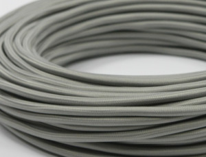 Ретро кабель круглый 2x0,75 серый (бухта 50 м.), Interior Wire ПДК2075-СЕР