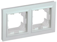 Рамка 2 местная влагозащищенная IP44, Жемчуг, Brite IEK BR-M22-44-K36