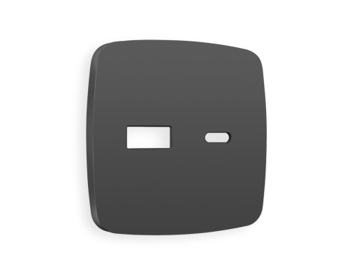 Лицевая панель розетки USB для быстрой зарядки тип A+C, Графит Мягкое касание, OMEGA Quant Ambrella Volt OP9110