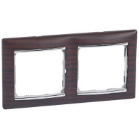 Рамка 2 местная, темный дуб, Valena Classic Legrand 770372