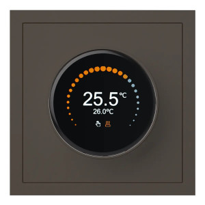 Терморегулятор теплого пола сенсорный, Капучино, Rikkett 32233 CP