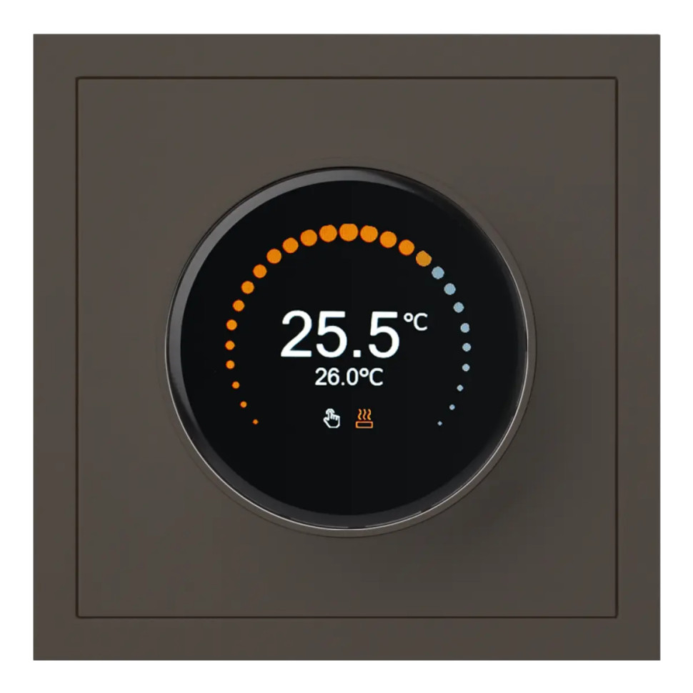 Терморегулятор теплого пола сенсорный, Капучино, Rikkett 32233 CP