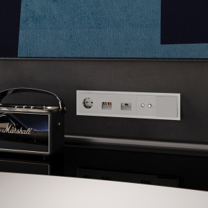 Рамка 5 местная, стекло, Кашемир, Voltum S70 VLS110503